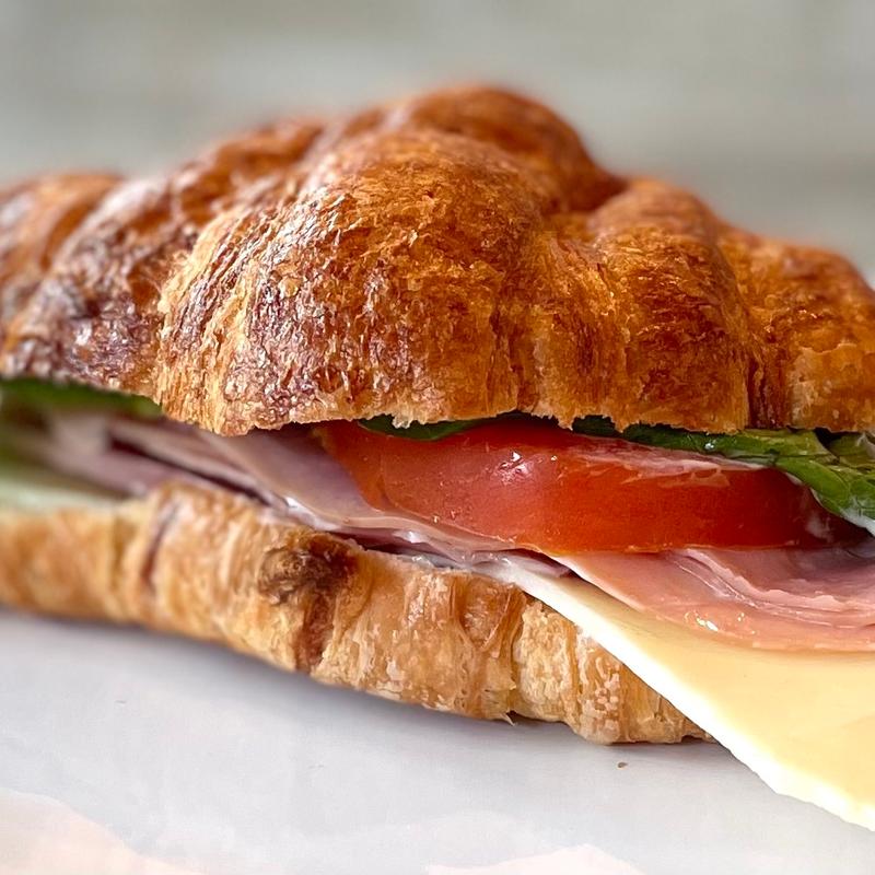 Ham & Cheese Croissant Sandwich photo