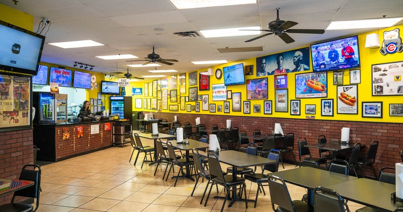 Wide view to diner area
