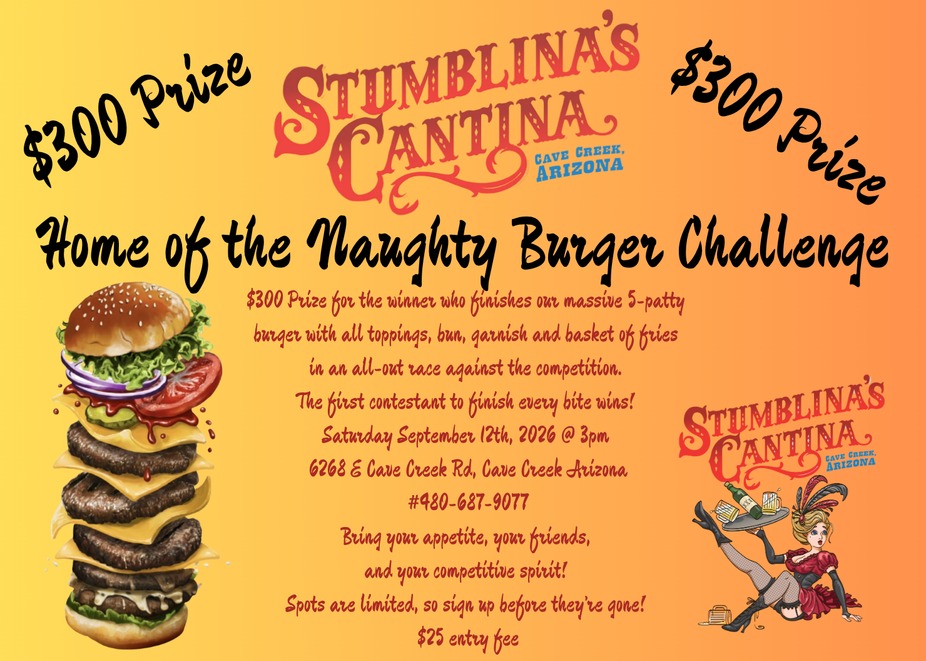 Naughty Burger Challenge! event photo