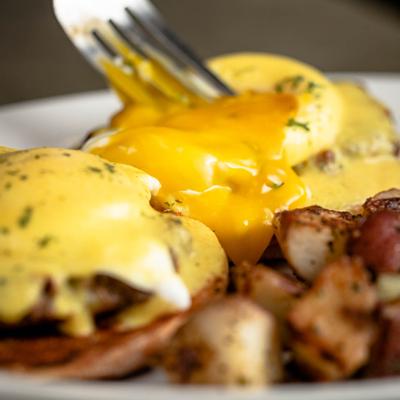 Eggs Benny closeup