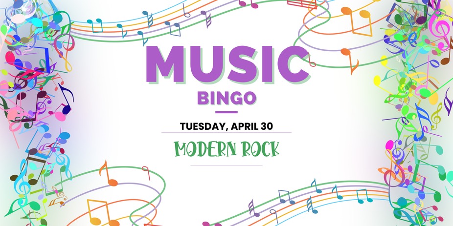 Music Bingo- Modern Rock: 4/30 event photo