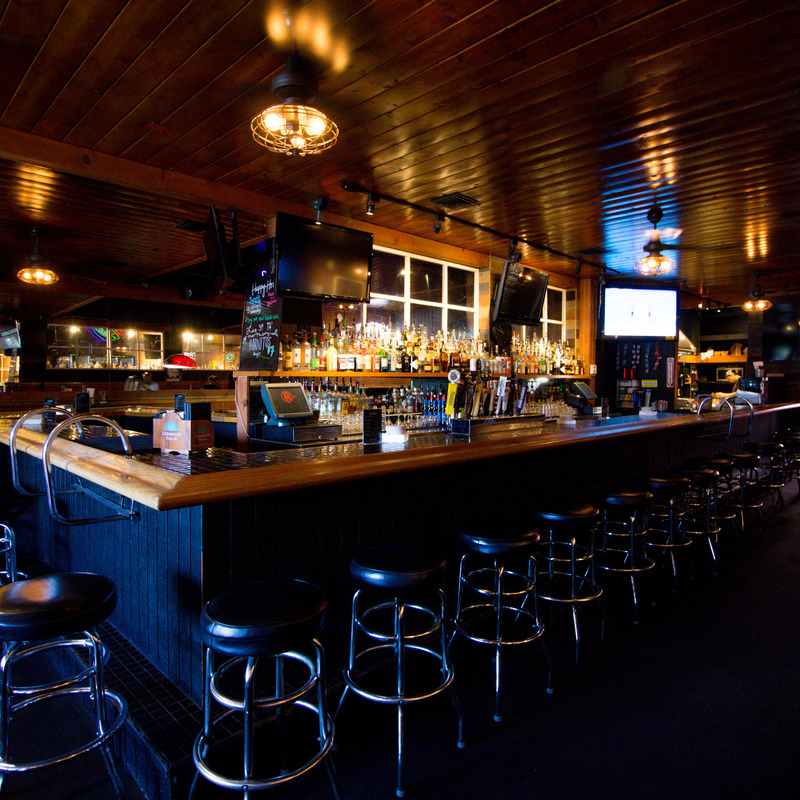 Interior, bar corner and barstools