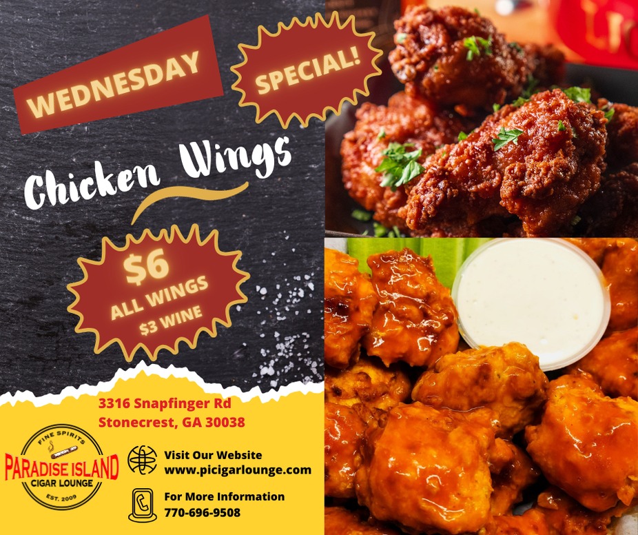 Wednesday Wings & Wine Special event photo