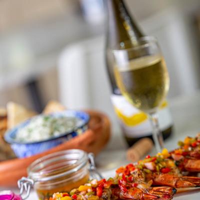 Giant Prawns Kebab