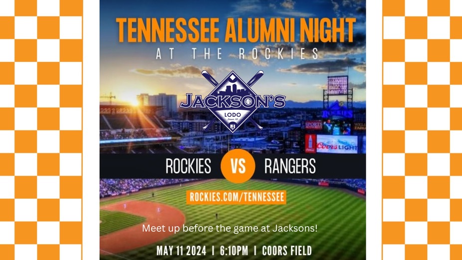 Tennessee Alumni Night  at the Rockies! event photo 2