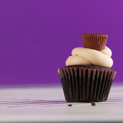 Dessert with cream and chocolate