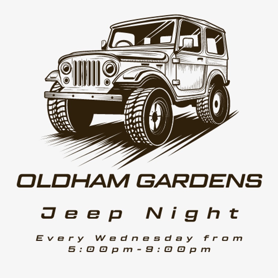 Oldham Gardens Jeep Night event photo