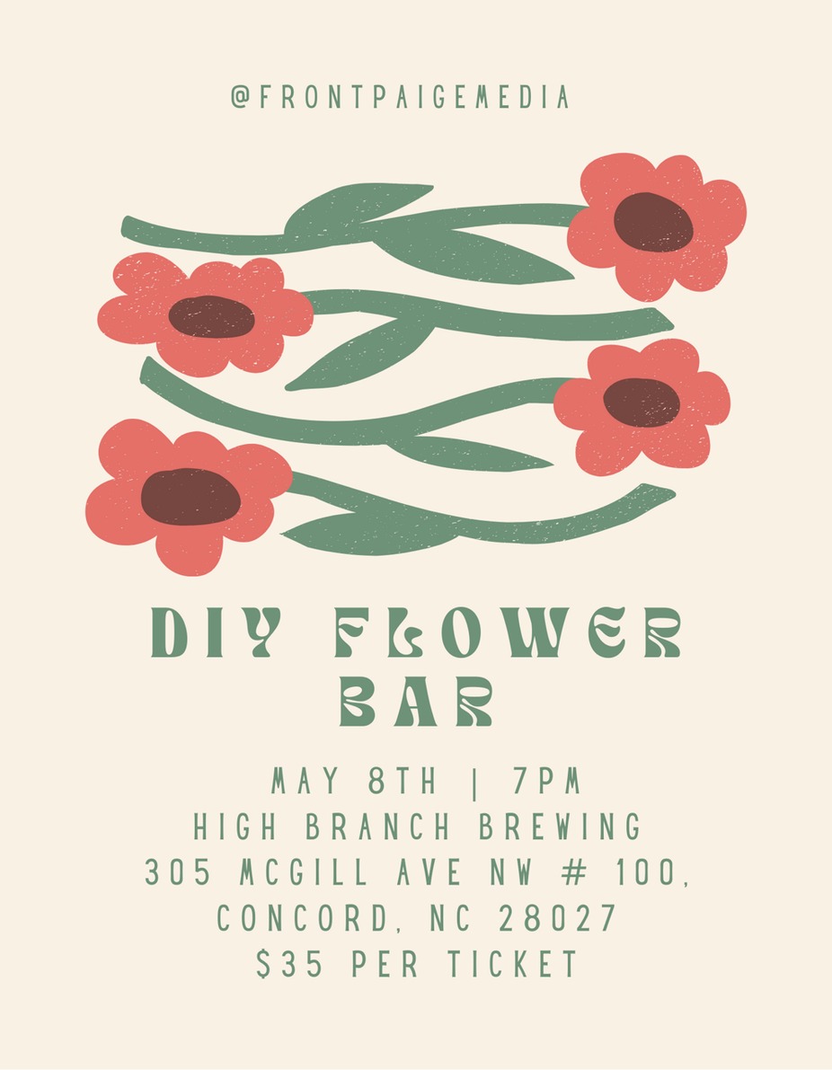 DIY Flower Bar event photo