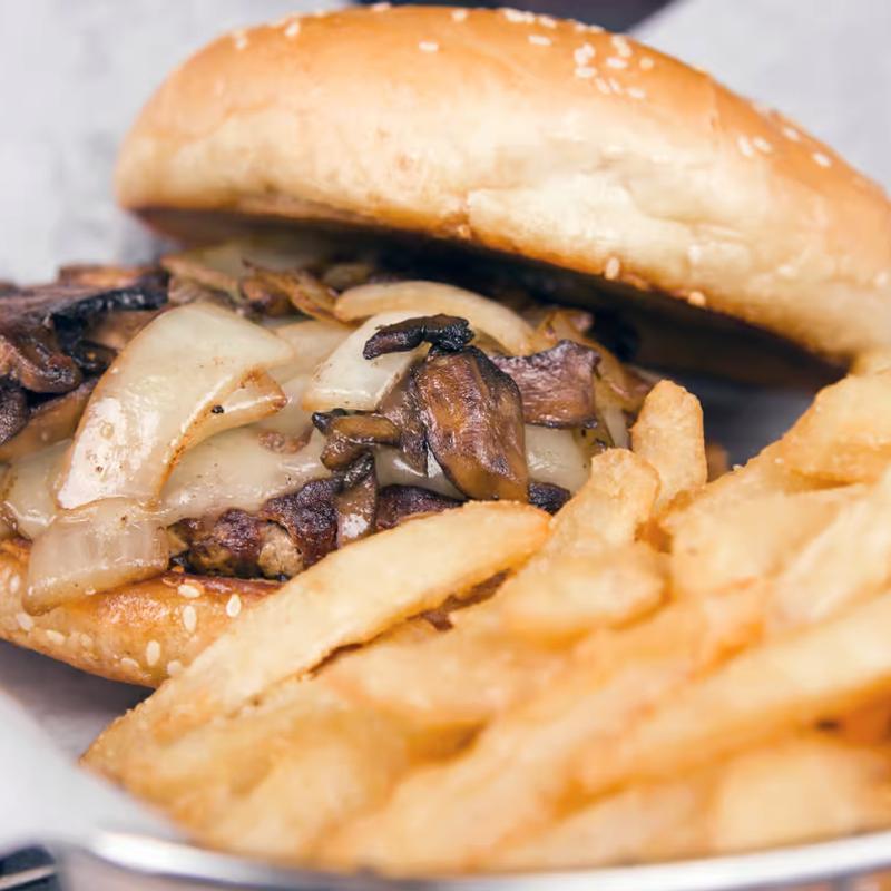 Mushroom Swiss Burger photo