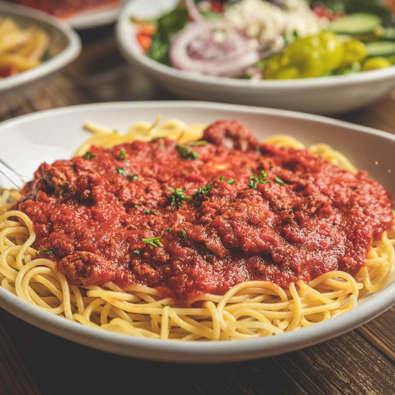 Spaghetti, served
