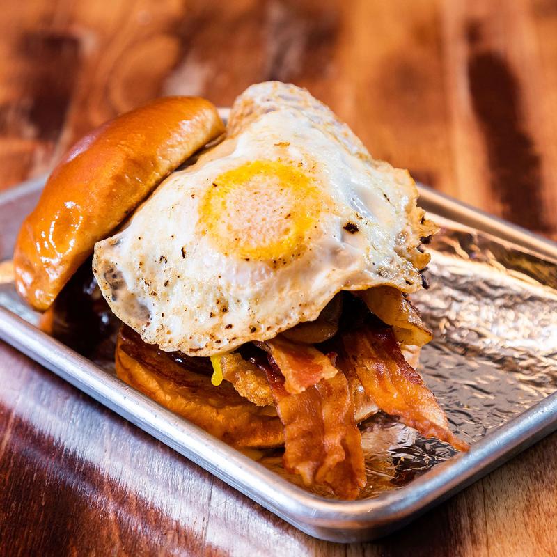 Nutty PB & J Bacon Burger photo