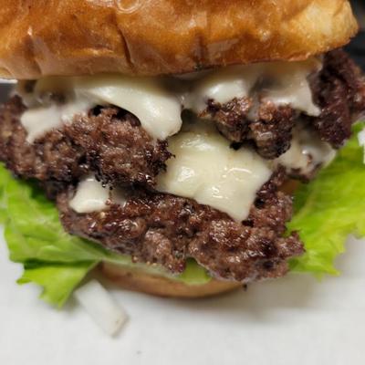 Burger closeup