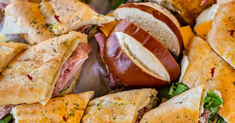 Variety of sandwiches