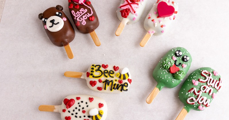 A variety of cake pops
