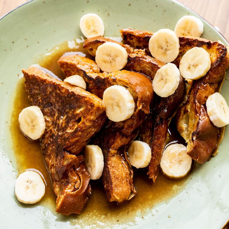 Bananas Foster Challah French Toast photo