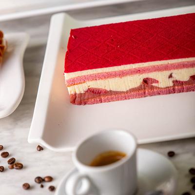 Red Velvet Cake and coffee