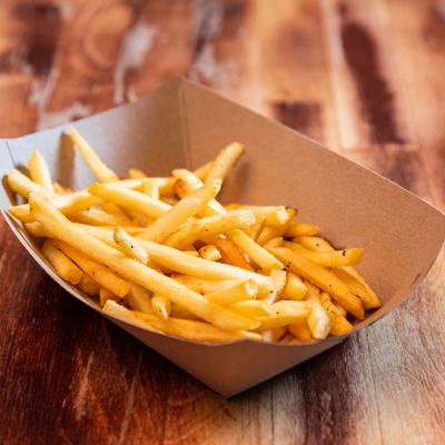Fries served in a paper box