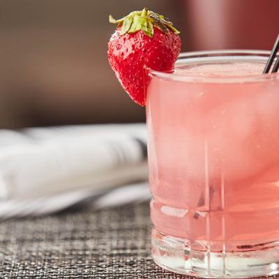 Pink cocktail