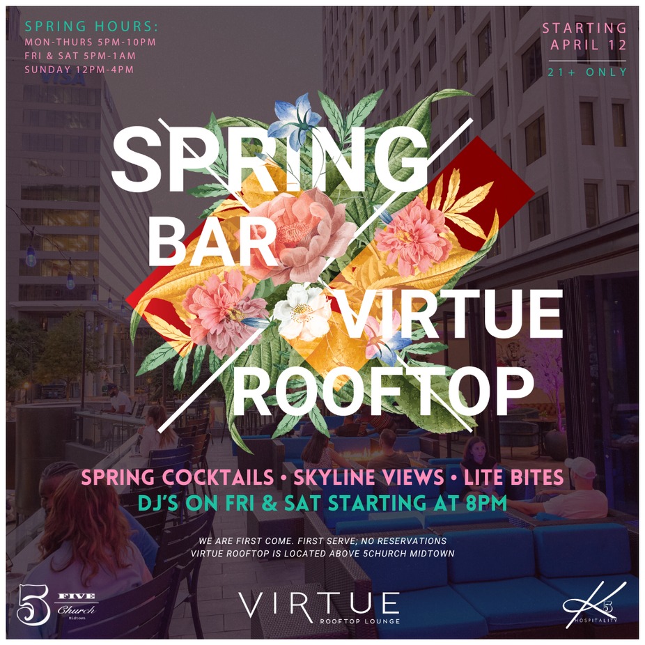 SPRING BAR AT VIRTUE ROOFTOP event photo