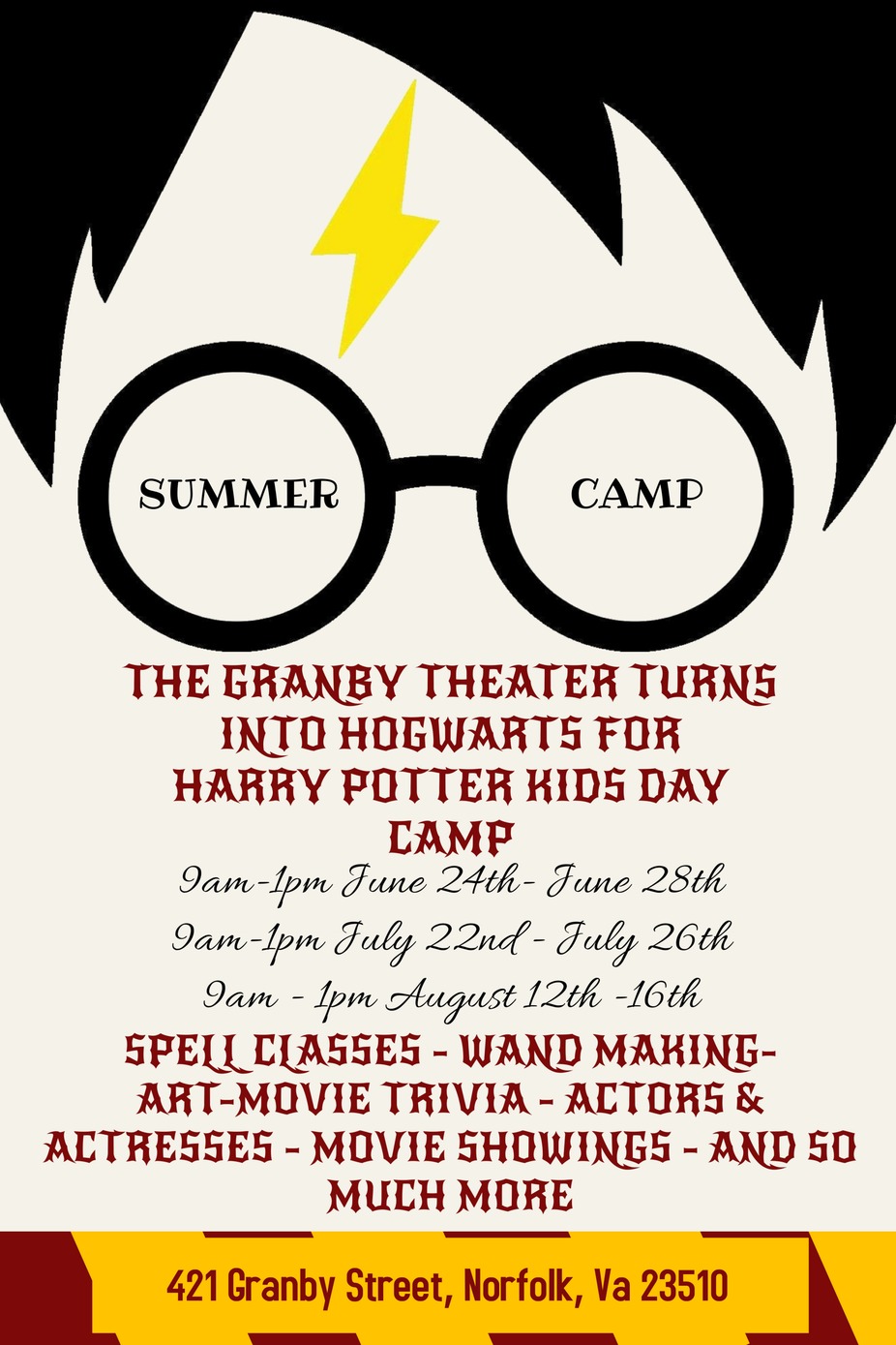 Kid's Harry Potter Week Camp event photo