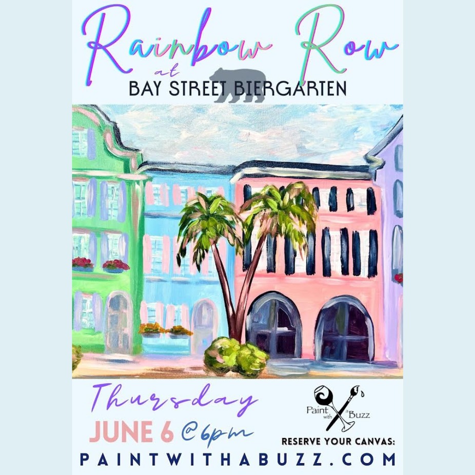 Paint with a Buzz: Rainbow Row event photo