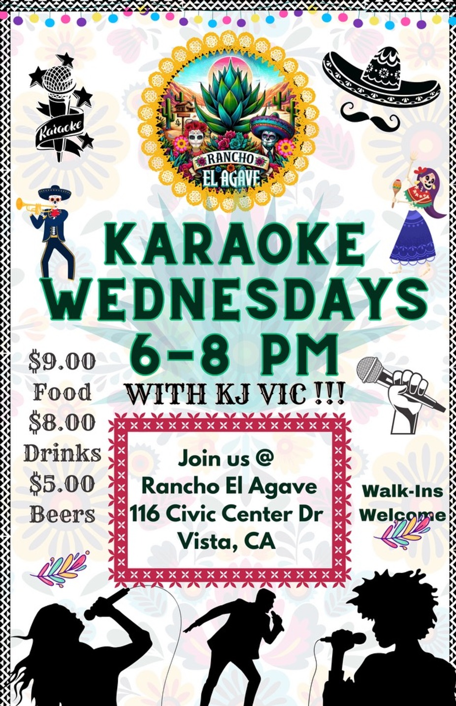 Karaoke 🎤 Tonight with KJ VIC @ REA From 6-8 pm FOOD & DRINK Specials all NIGHT! event photo