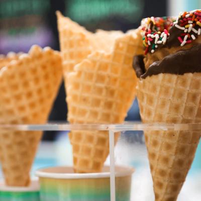 Ice cream closeup