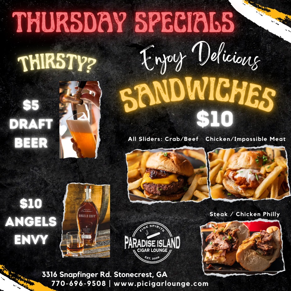 Thirsty Thursday Special w/Sandwiches event photo