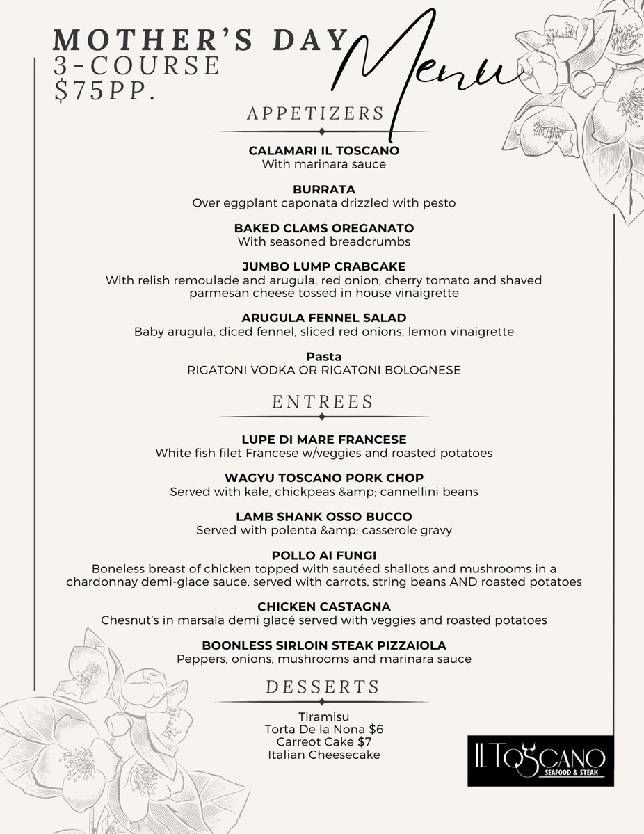 Holiday Special- Mother's Day Menu event photo