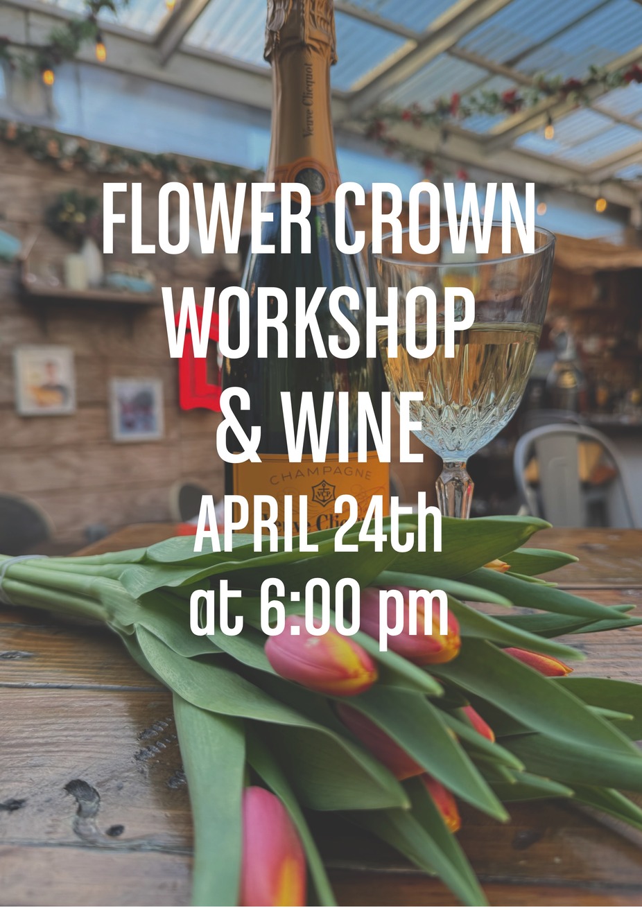 Flower Crown Workshop with Wine event photo