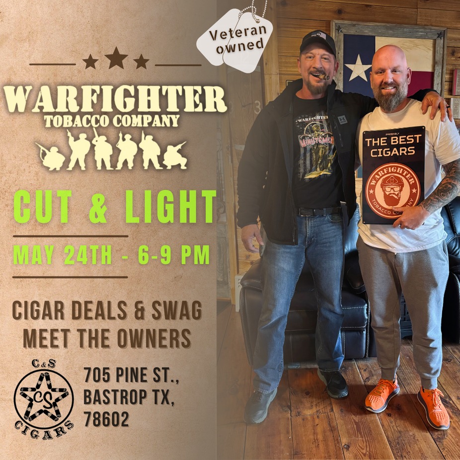 Warfighter Tobacco Co. Cut & Light event photo