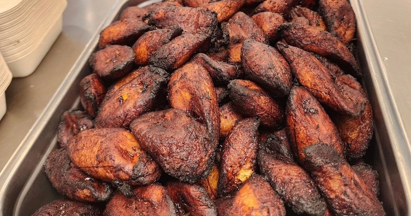 Seen here, Sweet Plantains.  A perfect compliment to any dish.