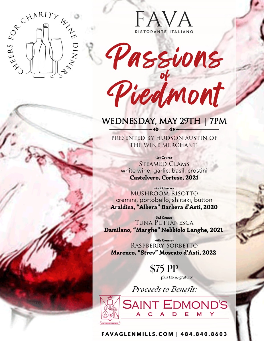 Cheers for Charity Wine Dinner | Passions of Piedmont event photo