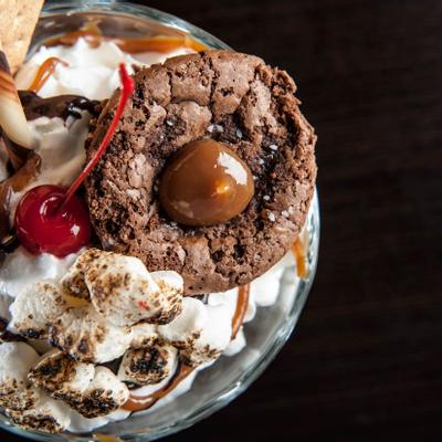 A dessert closeup