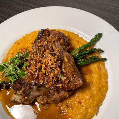 Grilled meat with sauce