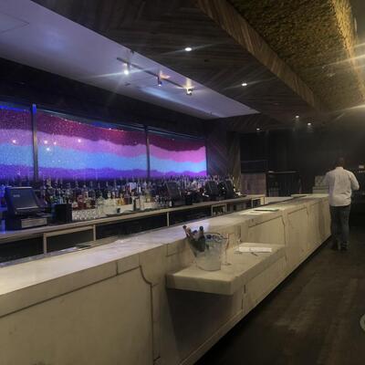 Club bar area, club interior