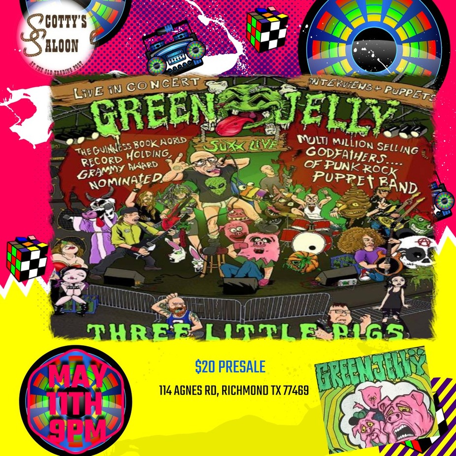 GREEN JELLY/JELLO LIVE ONE NIGHT ONLY IN RICHMOND TX: CELEBRATING 30 YEARS OF 3 LITTLE PIGS event photo