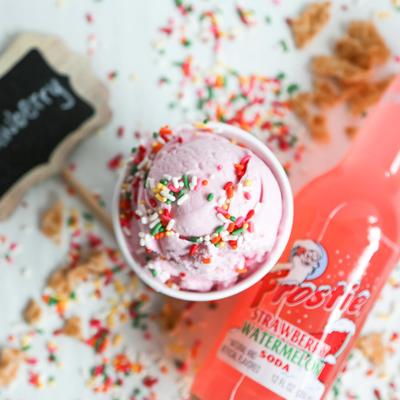 Ice cream closeup