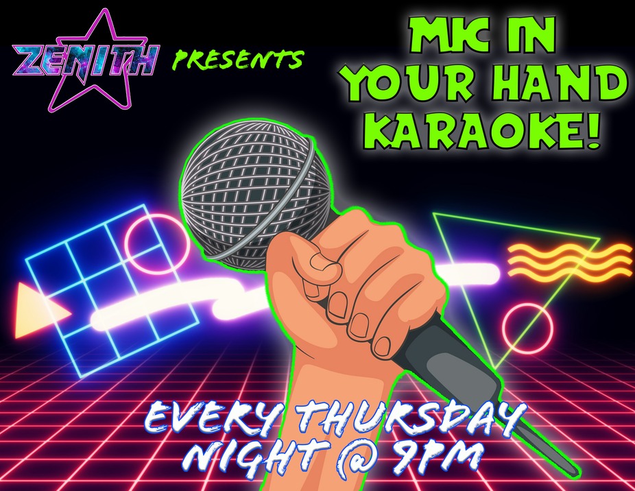 Zenith presents: Mic In Your Hand Karaoke | Every Thursday 9pm event photo