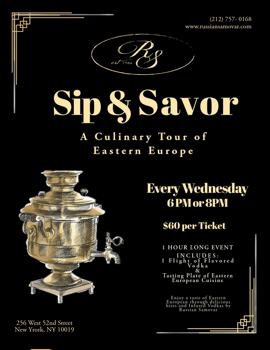 Sip & Savor: A Culinary Tour Of Eastern Europe event photo