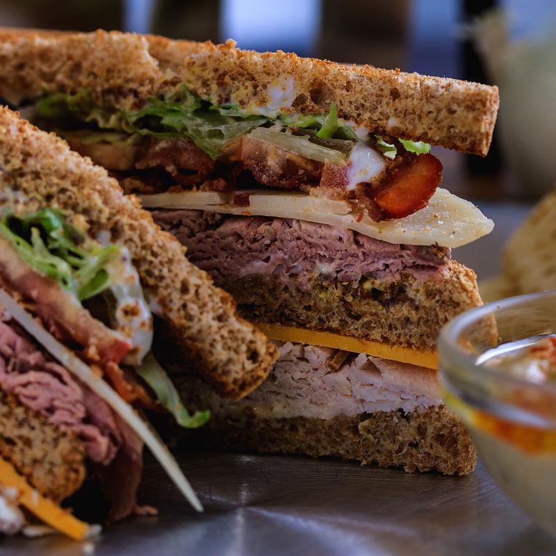 Sandwiches closeup
