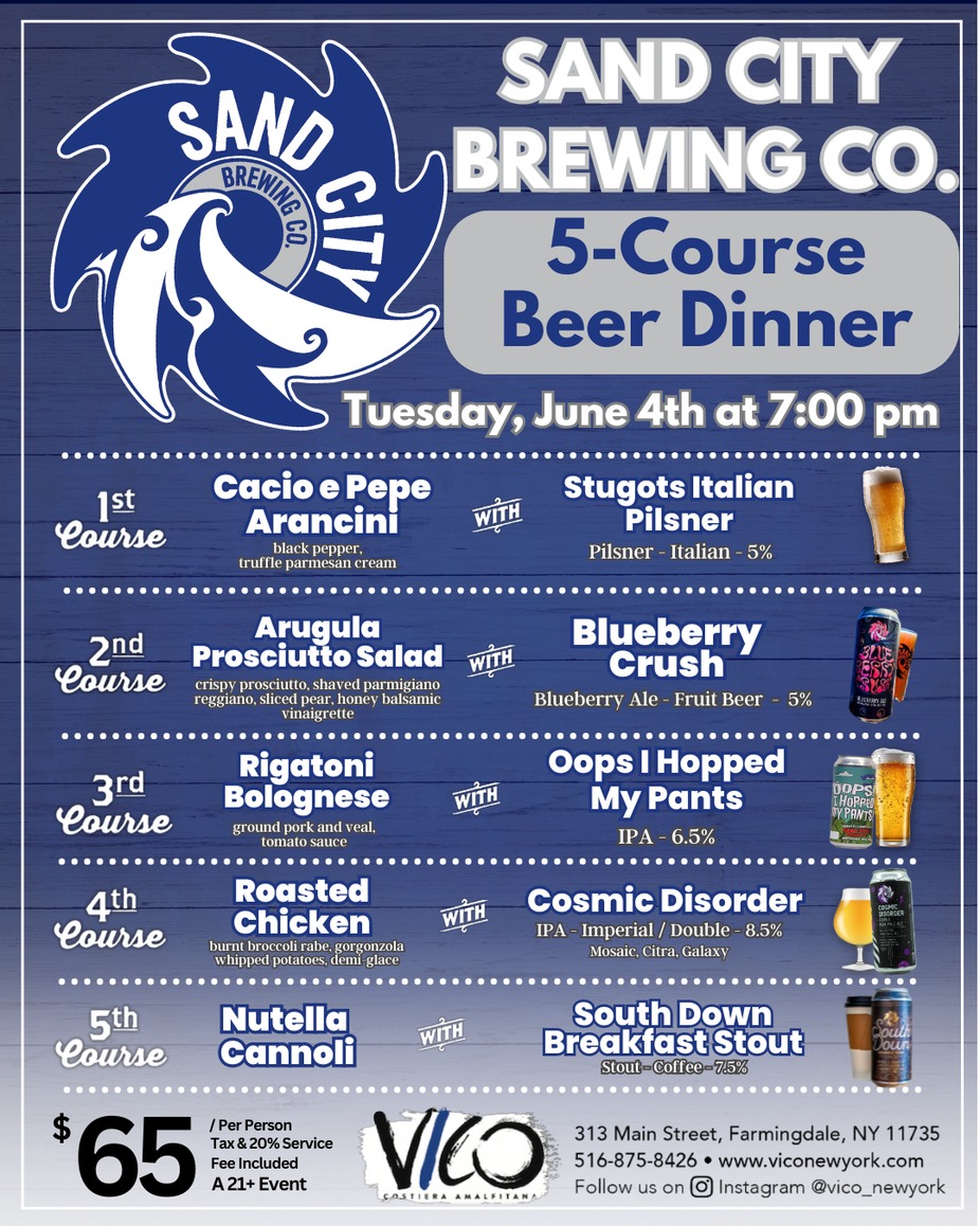 Sand City Brewing Co. 5-Course Beer Dinner event photo