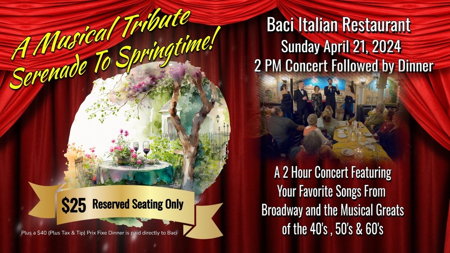 Serenade to Spring Time! By Nancy's Cabaret Sunday April 21st event photo
