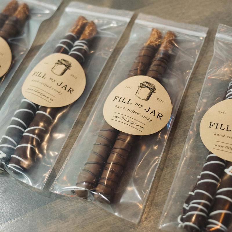 Chocolate Dipped Pretzel Rods photo