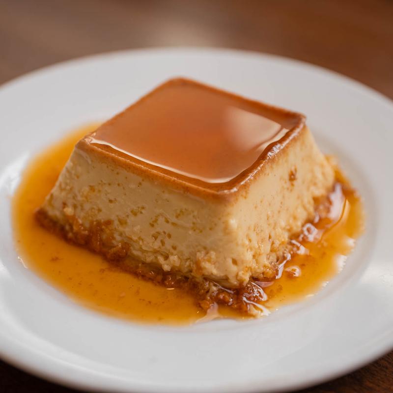 menu item 5 of 6, Flan