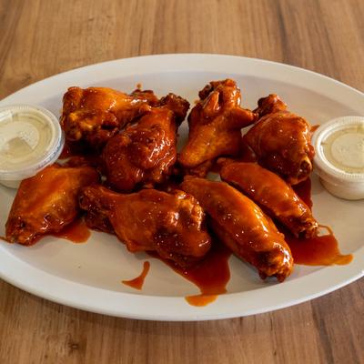 Buffalo chicken wings.