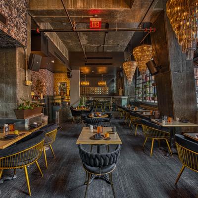 Interior, dining area.