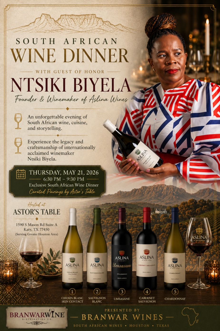 🍷🇿🇦 AN EVENING WITH SOUTH AFRICAN WINE ICON NTSIKI BIYELA 🇿🇦🍷 event photo