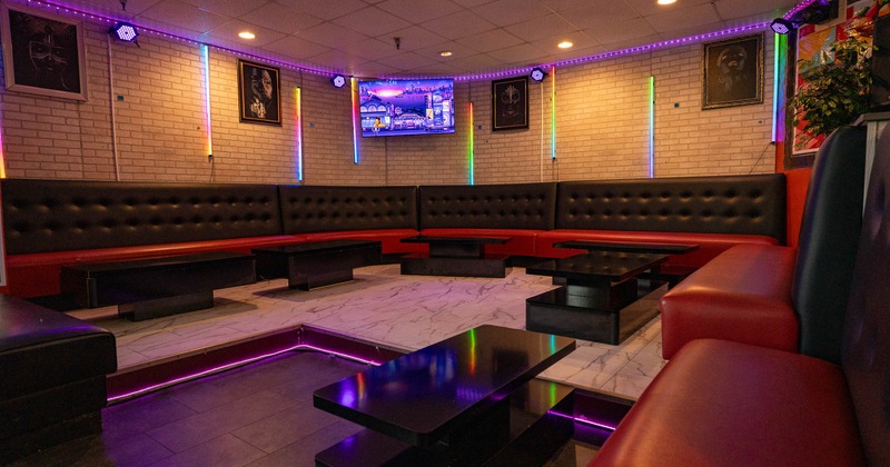 Interior, spacious seating area