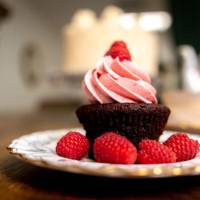 Chocolate covered strawberry dessert.